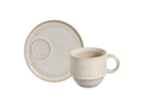 XICARA DE CERAMICA 230ML COM PIRES - LINHAS LATTE