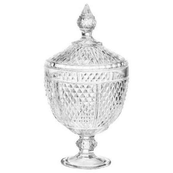 BOMBONIERE VIDRO 28X15CM PERSEU