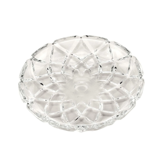 PRATO SOBREMESA VIDRO 19CM DIAMOND