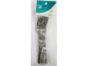 JOGO BRASILIA 6 GARFO MESA INOX 20CM